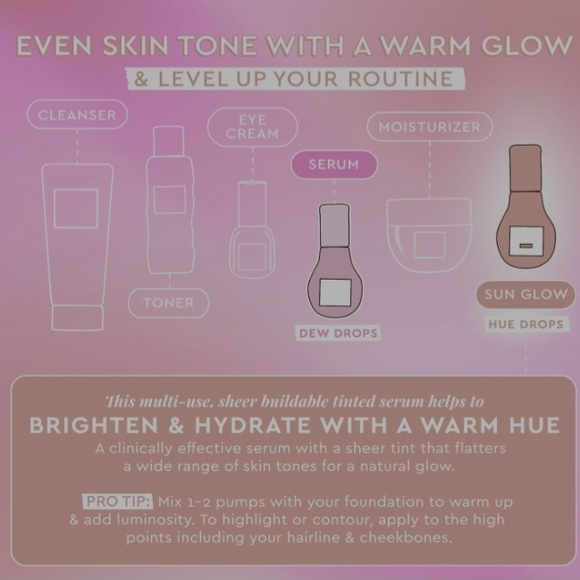 Glow Recipe Watermelon Glow Niacinamide Hue Drops Sun Glow NIB 1.35 Oz - Picture 10 of 12